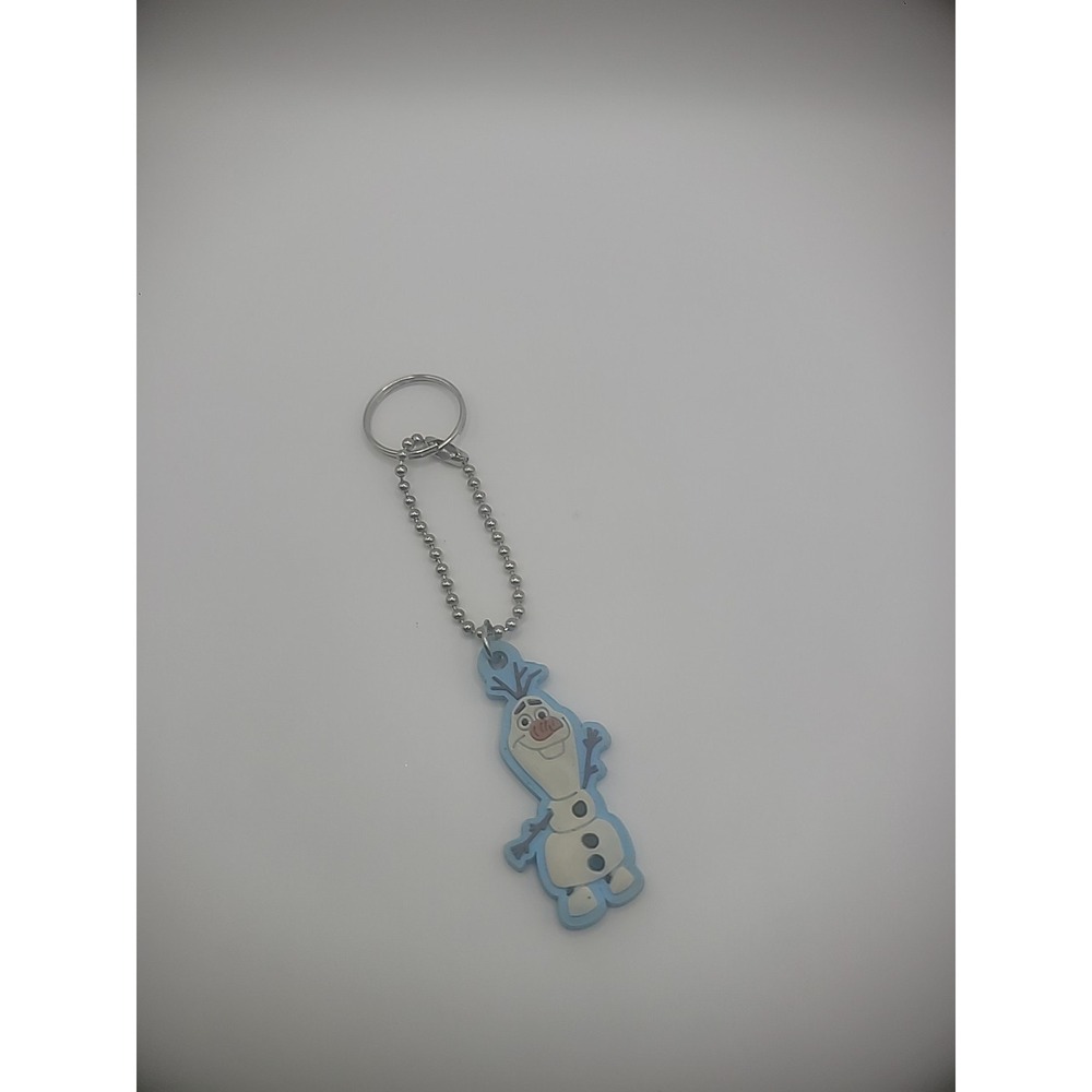 Disney Movie Frozen Olaf Character Keychain‎ Key Holder Blue White